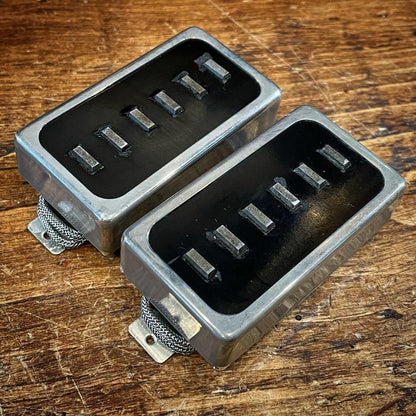 SB-StapleV Humbucker Sized - Bakelite Black Top - Sunbear Pickups